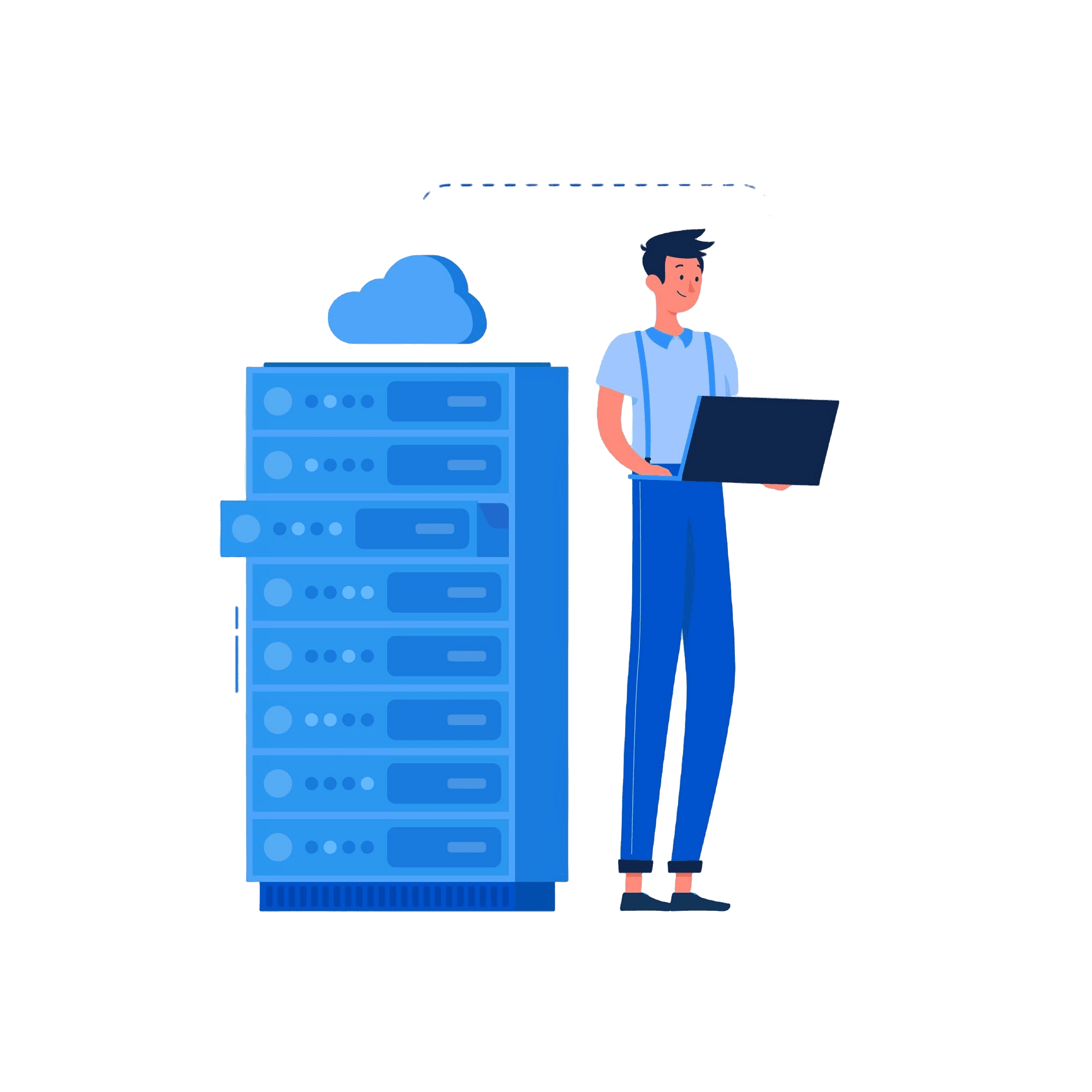 Web Hosting Illustration